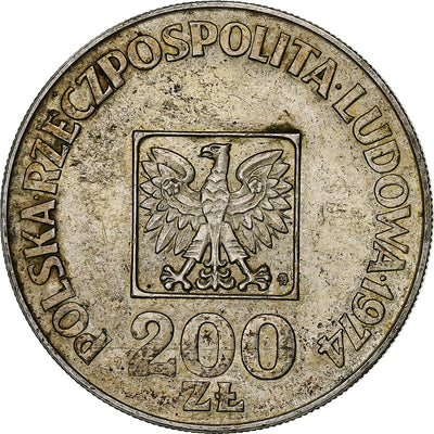 Polska, 
            
               200 Zlotych, 
            
               1974