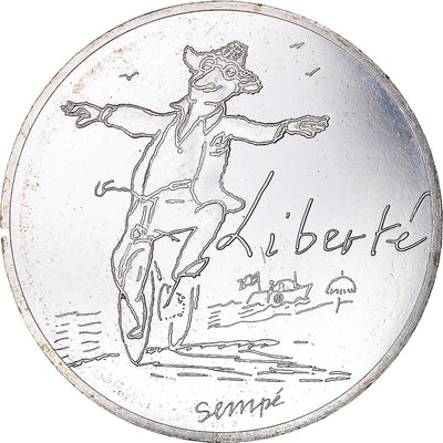 Francja, 
            
               Sempé - Liberté, 
            
               10 Euro