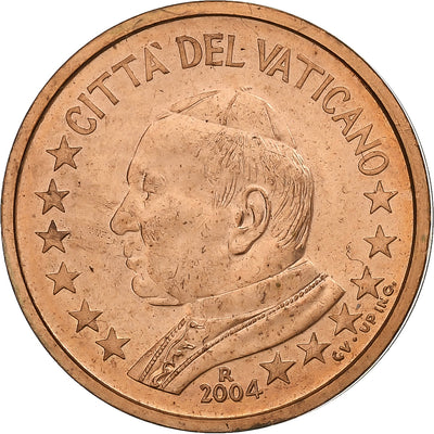 Watykan, 
            
               2 Euro Cent, 
            
               Jean-Paul II