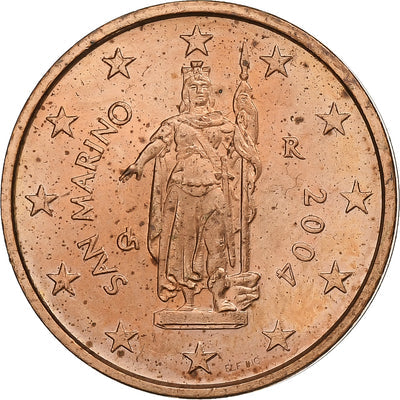 San Marino, 
            
               2 Euro Cent, 
            
               2004