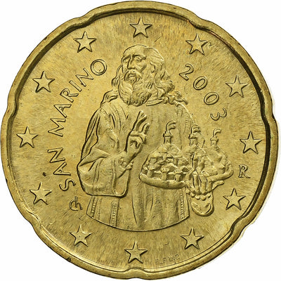 San Marino, 
            
               20 Euro Cent, 
            
               2003