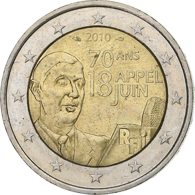 Francja, 
            
               2 Euro, 
            
               2010