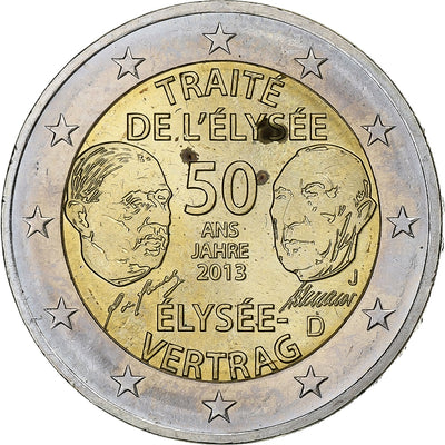 Niemcy, 
            
               2 Euro, 
            
               Traité de l'ELYSEE