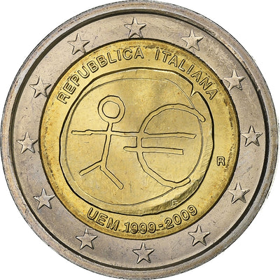 Włochy, 
            
               2 Euro, 
            
               2009