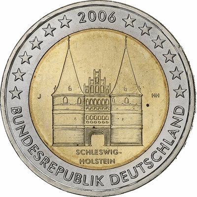 Niemcy - RFN, 
            
               2 Euro, 
            
               Schleswig Holstein castle