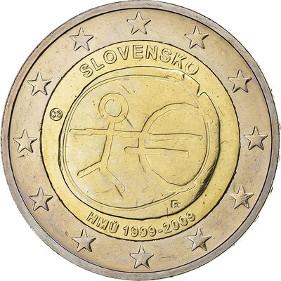 Słowacja, 
            
               2 Euro, 
            
               EMU 10th Anniversary