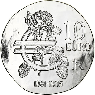 Francja, 
            
               10 Euro, 
            
               François Mitterrand