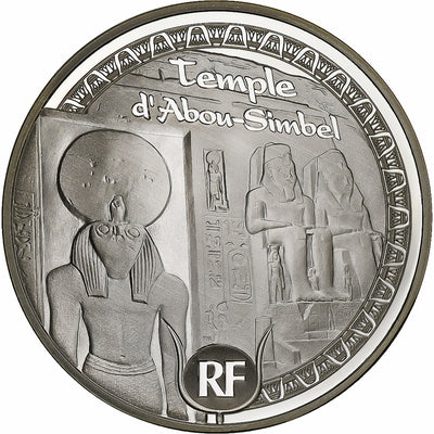 Francja, 
            
               10 Euro, 
            
               Temple d'Abou-Simbel