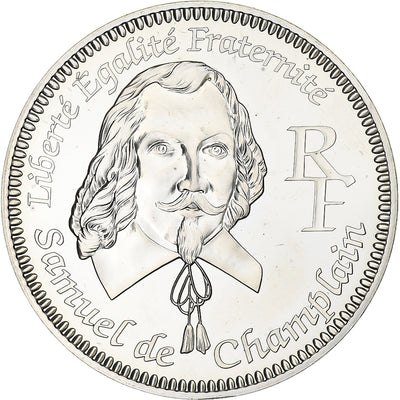 Francja, 
            
               1/4 Euro, 
            
               Samuel De Champlain