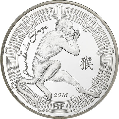 Francja, 
            
               10 Euro, 
            
               Année du Singe