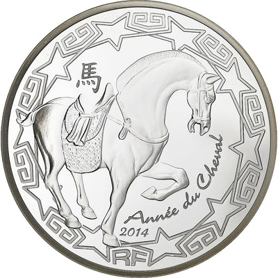 Francja, 
            
               10 Euro, 
            
               Année du Cheval