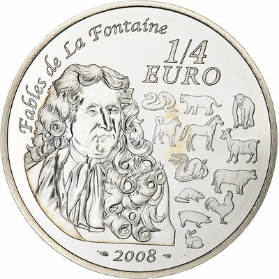 Francja, 
            
               1/4 Euro, 
            
               année du rat