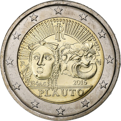 Włochy, 
            
               2 Euro, 
            
               Plautus