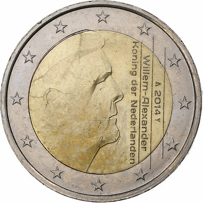 Holandia, 
            
               2 Euro, 
            
               Willem-Alexander 2nd map