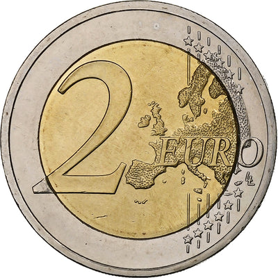 Cypr, 
            
               2 Euro, 
            
               30 Years of European Union Flag