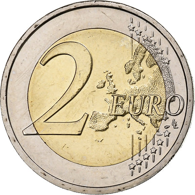 Słowacja, 
            
               2 Euro, 
            
               European Union Flag