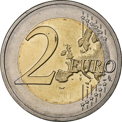 Malta, 
            
               2 Euro, 
            
               30 Years of European Union Flag