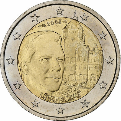 Luksemburg, 
            
               2 Euro, 
            
               Henri I Château de Berg