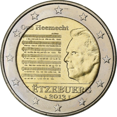 Luksemburg, 
            
               2 Euro, 
            
               Henri I National Anthem