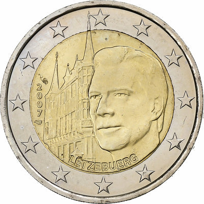 Luksemburg, 
            
               2 Euro, 
            
               Henri I Palais Grand-Ducal