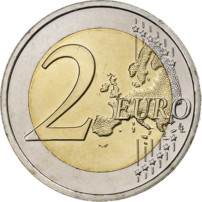 Holandia, 
            
               2 Euro, 
            
               30 Years of European Union Flag