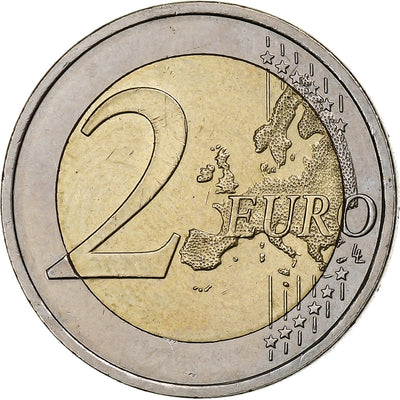 Słowenia, 
            
               2 Euro, 
            
               The poet France Prešeren