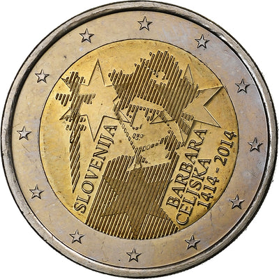 Słowenia, 
            
               2 Euro, 
            
               Barbara of Celje