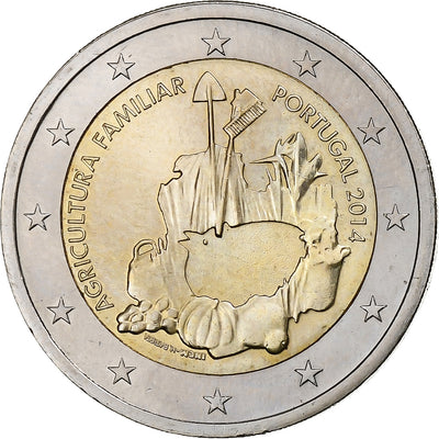 Portugal, 
            
               2 Euro, 
            
               Family Farming