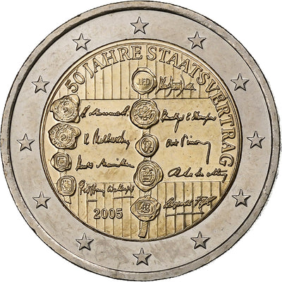 Austria, 
            
               2 Euro, 
            
               Austrian State Treaty