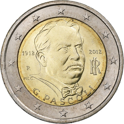 Włochy, 
            
               2 Euro, 
            
               Giovanni Pascoli