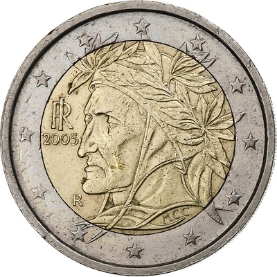 Włochy, 
            
               2 Euro, 
            
               Raffaello of Dante Alighieri