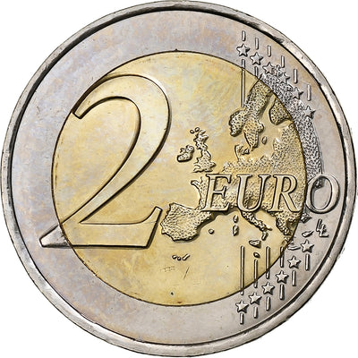 Francja, 
            
               2 Euro, 
            
               Pierre de Coubertin