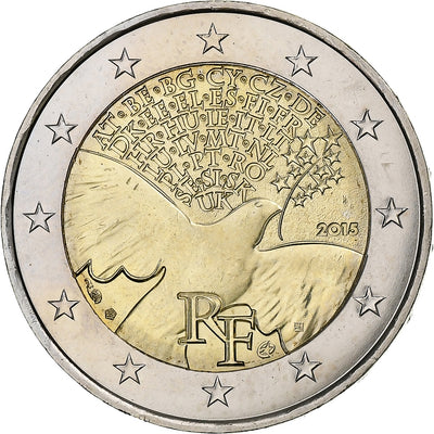 Francja, 
            
               2 Euro, 
            
               Peace