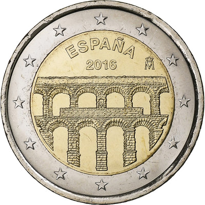 Hiszpania, 
            
               2 Euro, 
            
               Aqueduct of Segovia