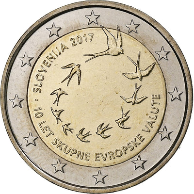 Słowenia, 
            
               2 Euro, 
            
               10th Anniversary of the Euros in Slovenia