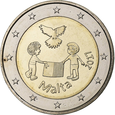 Malta, 
            
               2 Euro, 
            
               The Peace