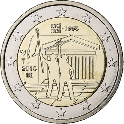 Belgia, 
            
               2 Euro, 
            
               Events of May 1968