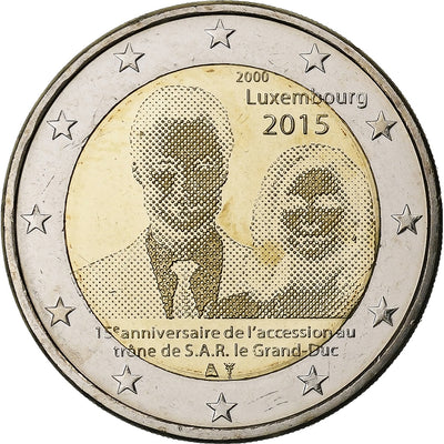 Luksemburg, 
            
               2 Euro, 
            
               Henri I Accession