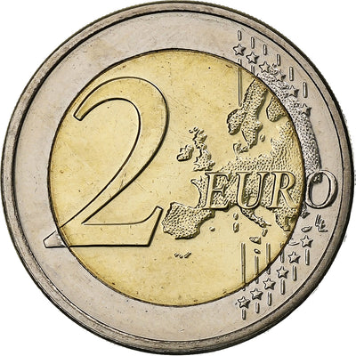 Luksemburg, 
            
               2 Euro, 
            
               50 Years of Grand Duchess Charlotte Bridge