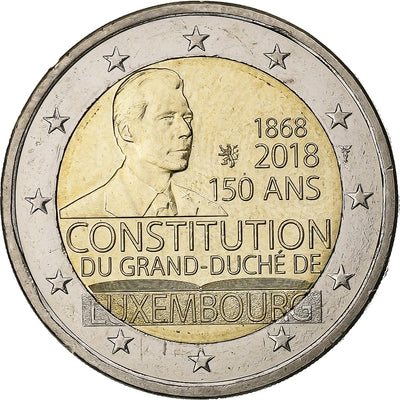 Luksemburg, 
            
               2 Euro, 
            
               Henri I Constitution of Luxembourg