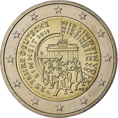 Niemcy, 
            
               2 Euro, 
            
               25 Years of German Unity