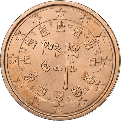 Portugal, 
            
               2 Euro Cent, 
            
               2002