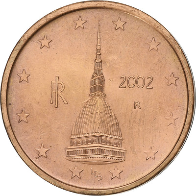 Włochy, 
            
               2 Euro Cent, 
            
               2002