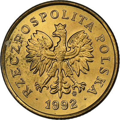 Polska, 
            
               5 Groszy, 
            
               1992