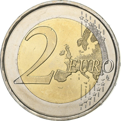 Hiszpania, 
            
               2 Euro, 
            
               30 ans   Drapeau européen