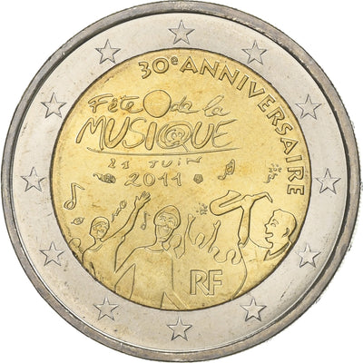 Francja, 
            
               2 Euro, 
            
               Fête Musique