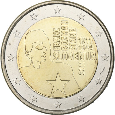 Słowenia, 
            
               2 Euro, 
            
               Franc Rozman-Stane