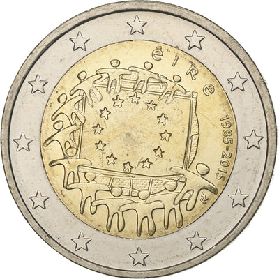 Irlandia, 
            
               2 Euro, 
            
               Drapeau européen