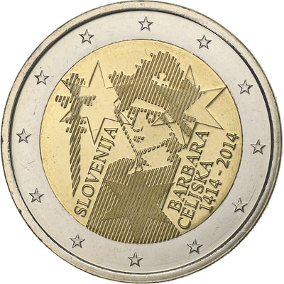 Słowenia, 
            
               2 Euro, 
            
               Barbara Celiska