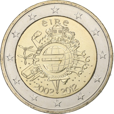 Irlandia, 
            
               2 Euro, 
            
               10 years euro